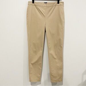 TALBOTS Chatham Ankle Pants Side Zip Beige Khaki Neutral Office Work Size 6